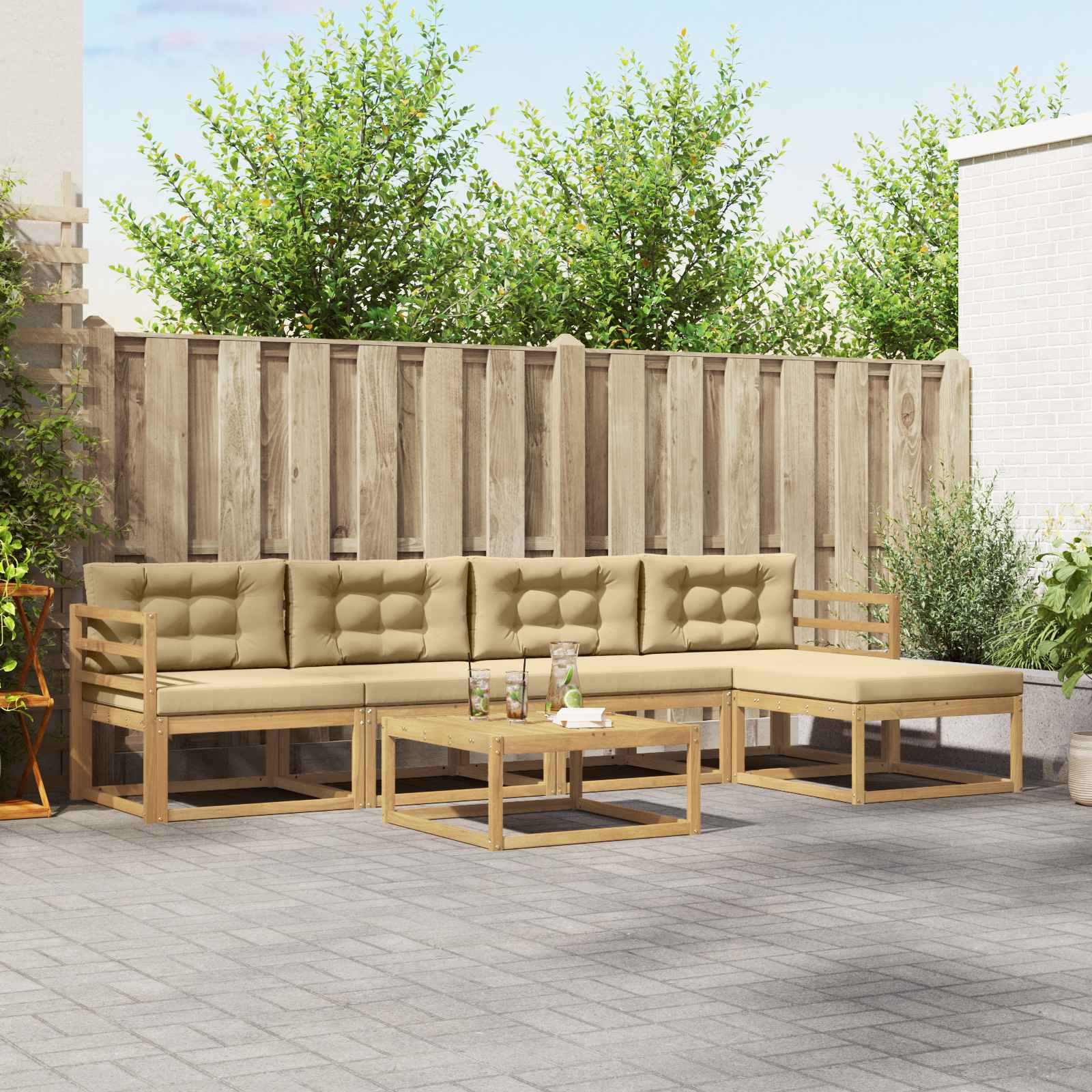 vidaXL Outdoor-Sofagarnitur