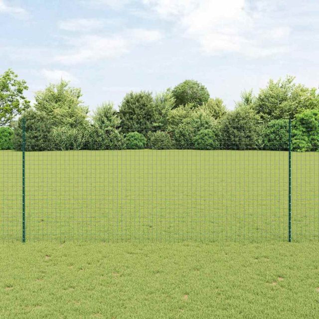 vidaXL Eingebetteter Zaunpfosten 44 stk. Grün 180 cm
