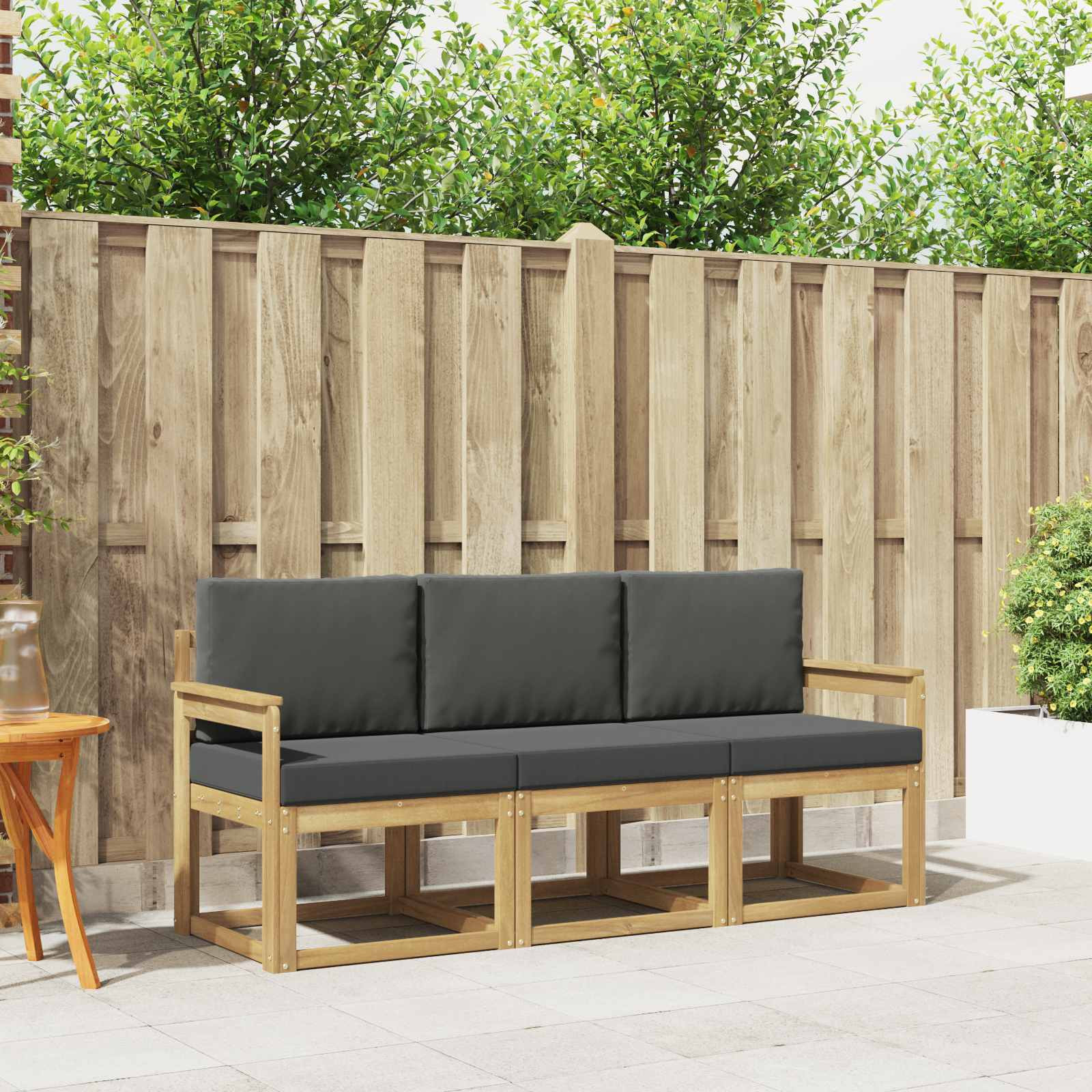 vidaXL Outdoor-Sofagarnitur 3 pcs