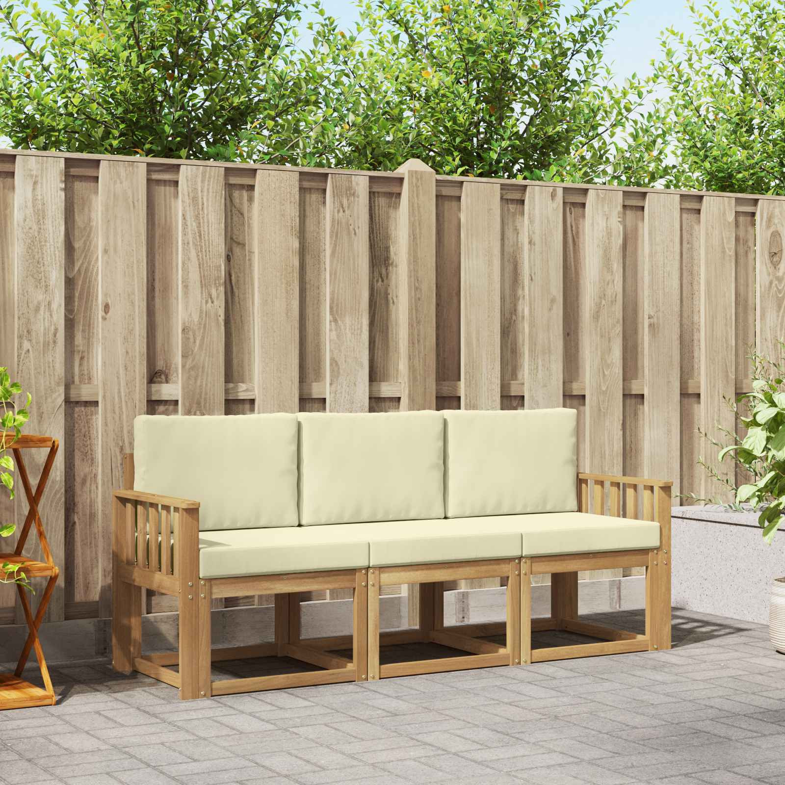 vidaXL Outdoor-Sofagarnitur 3 pcs