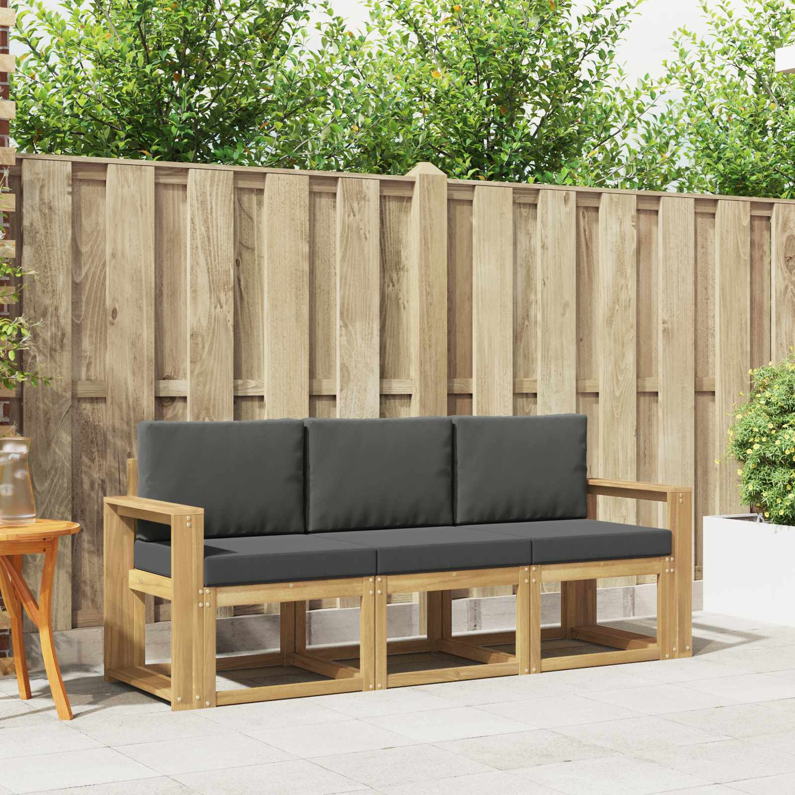 vidaXL Outdoor-Sofagarnitur 3 pcs
