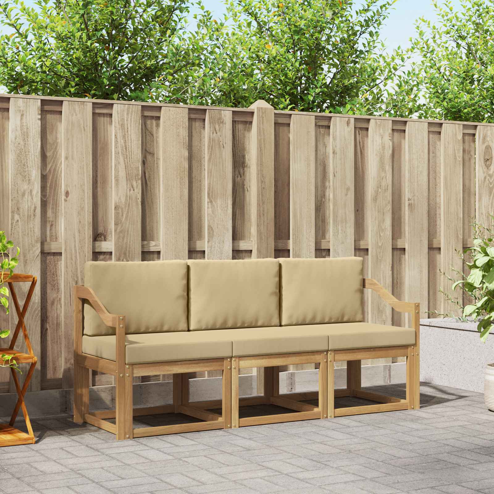 vidaXL Outdoor-Sofagarnitur 3 pcs