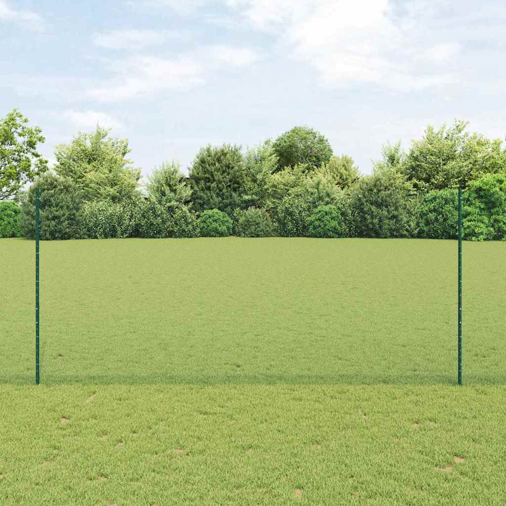 vidaXL Sechseckzaun mit Pfosten 50 x 1,4 m PVC-beschichteter Stahl