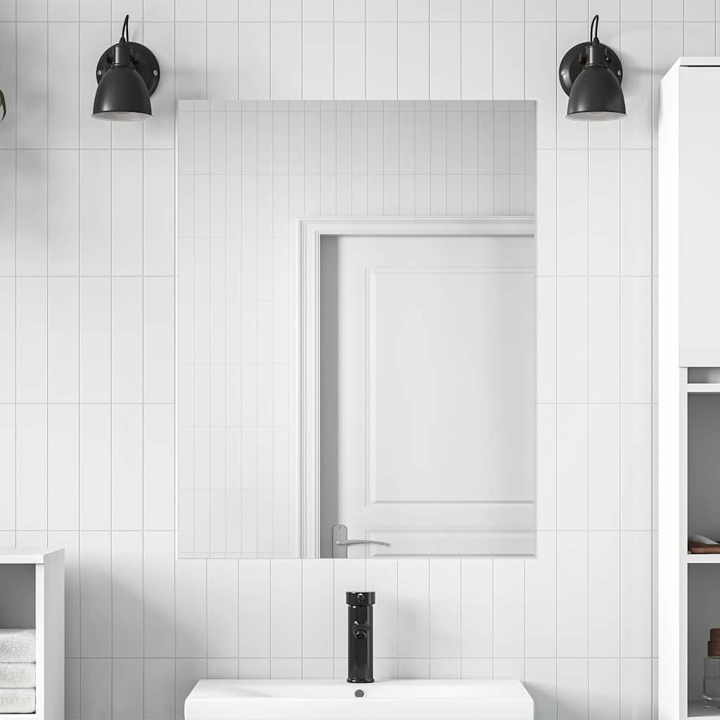 vidaXL Selbstklebende Spiegel-Folie 90 x 100 cm 2 pcs Silber PET