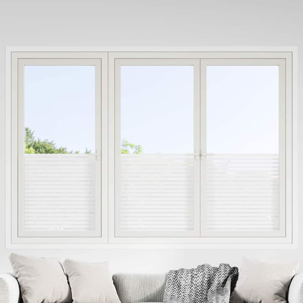 vidaXL Statische Fensterfolie Jalousien-Muster 90 x 500 cm PVC