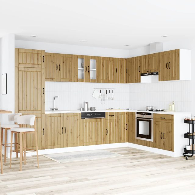 vidaXL Waschbecken-Unterschrank Lucca 2 Stk. Artisan-Eiche