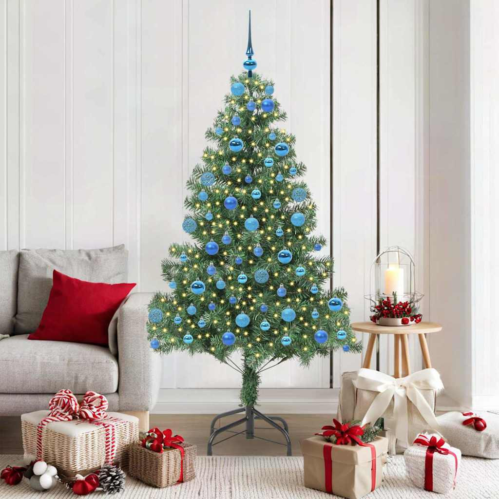 vidaXL Weihnachtsbaum Grün 180 cm PVC