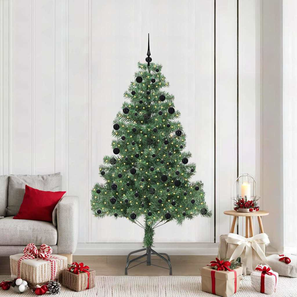 vidaXL Weihnachtsbaum Grün 210 cm PVC