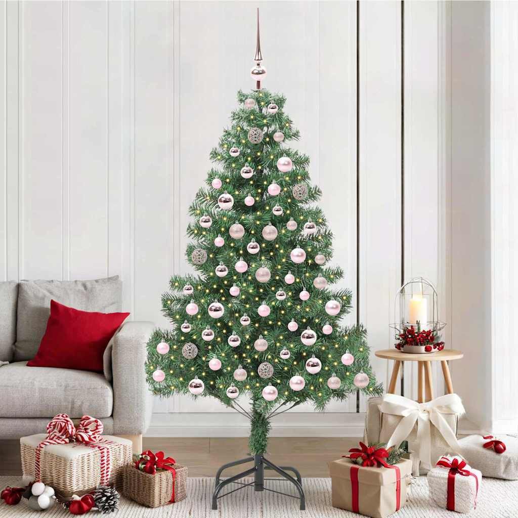 vidaXL Weihnachtsbaum Grün 210 cm PVC