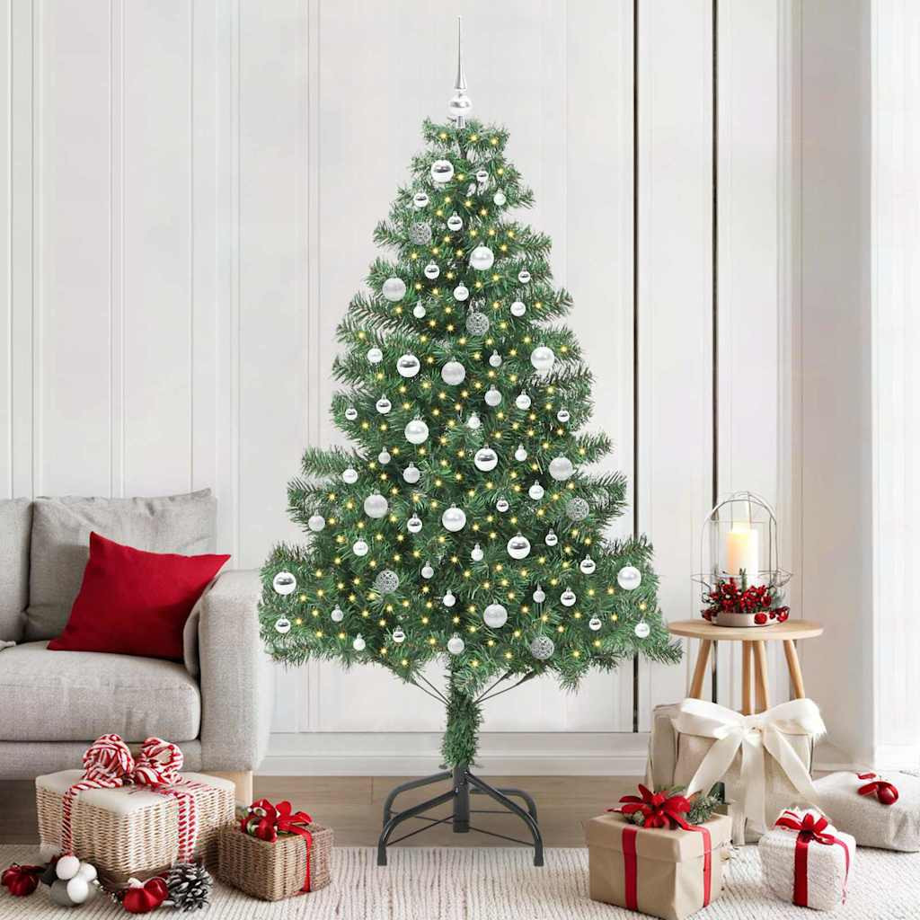vidaXL Weihnachtsbaum Grün 210 cm PVC