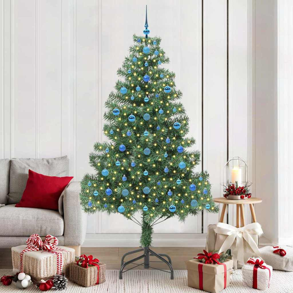 vidaXL Weihnachtsbaum Grün 210 cm PVC