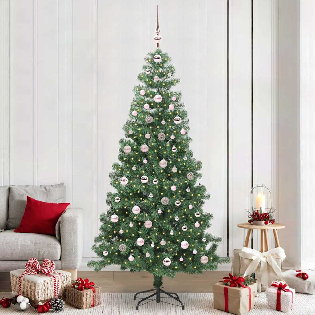 vidaXL Weihnachtsbaum Grün 240 cm PVC
