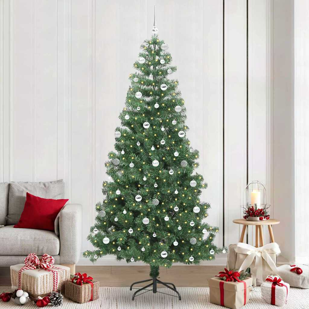 vidaXL Weihnachtsbaum Grün 240 cm PVC