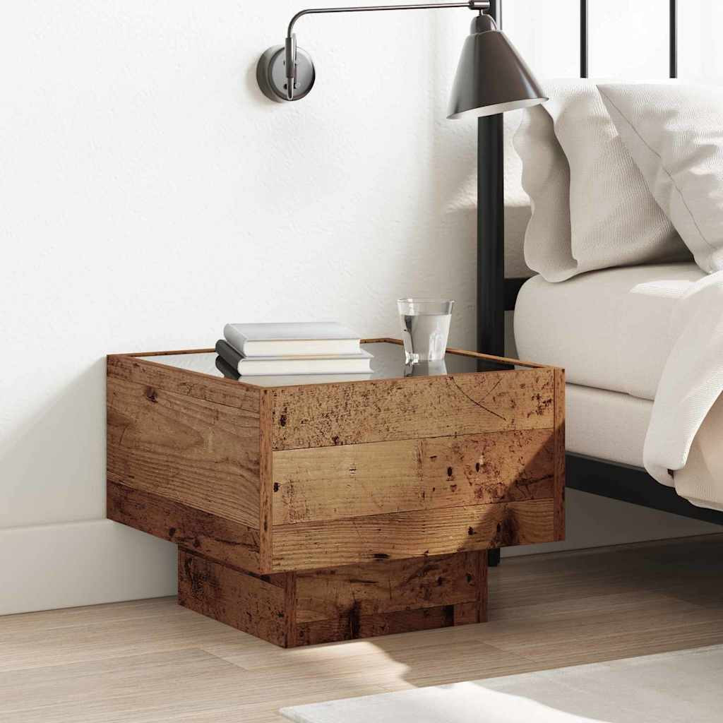 vidaXL Couchtisch Altholz 40 x 40 x 30 cm Holzwerkstoff