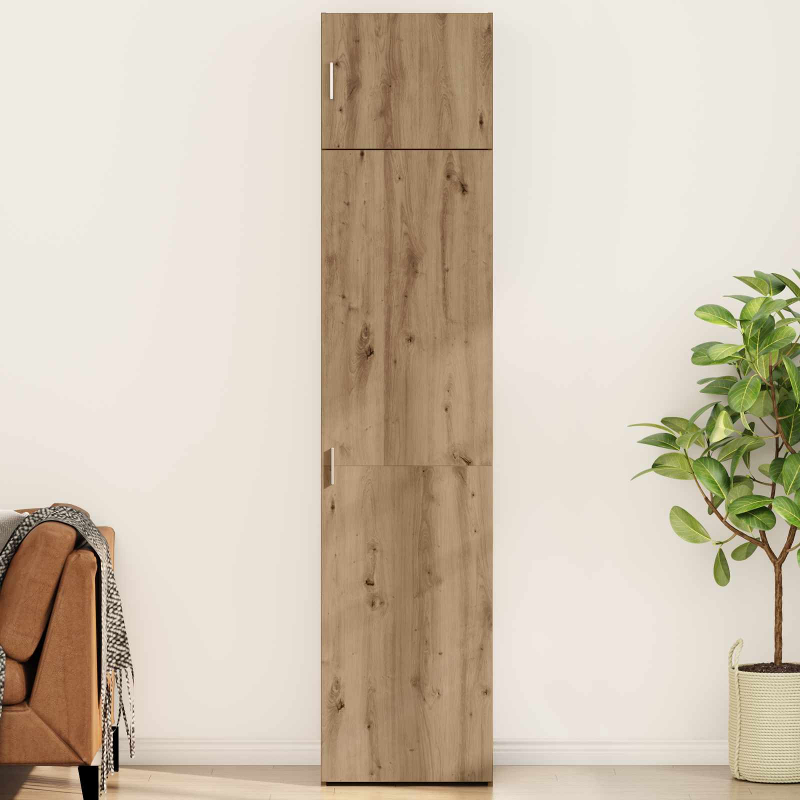 vidaXL Sideboard 2 pcs Artisan-Eiche 50 x 41 x 225 cm
