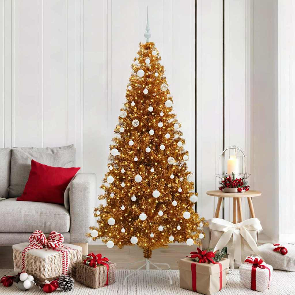 vidaXL Weihnachtsbaum Gold 180 cm PET