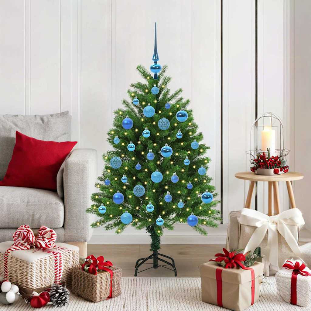 vidaXL Weihnachtsbaum mit 150 LEDs mit Ständer Grün 120 cm PE