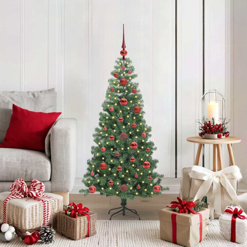 vidaXL Weihnachtsbaum Grün 120 cm PVC