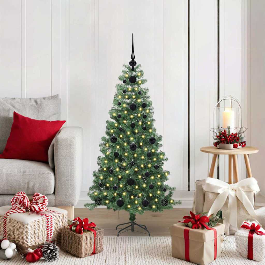 vidaXL Weihnachtsbaum Grün 120 cm PVC