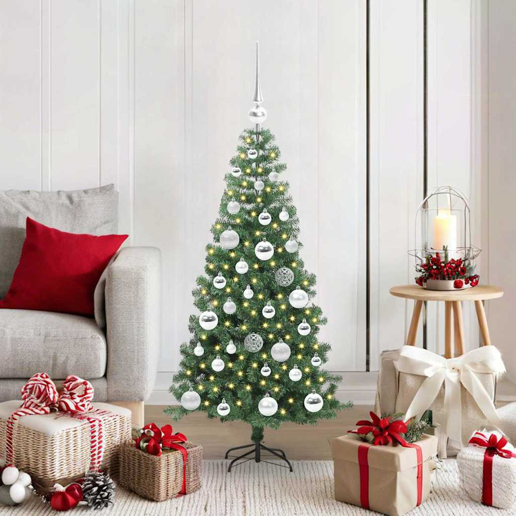 vidaXL Weihnachtsbaum Grün 120 cm PVC