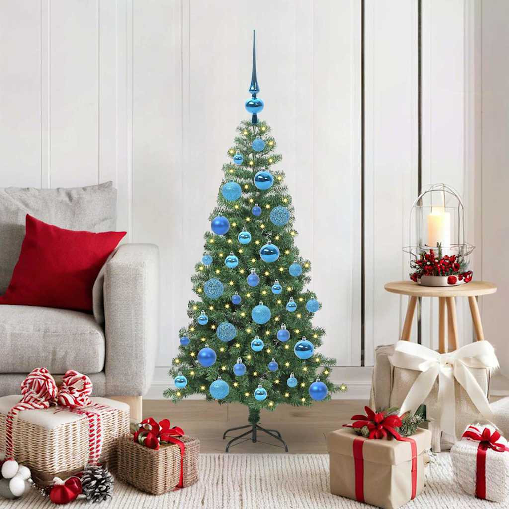 vidaXL Weihnachtsbaum Grün 120 cm PVC