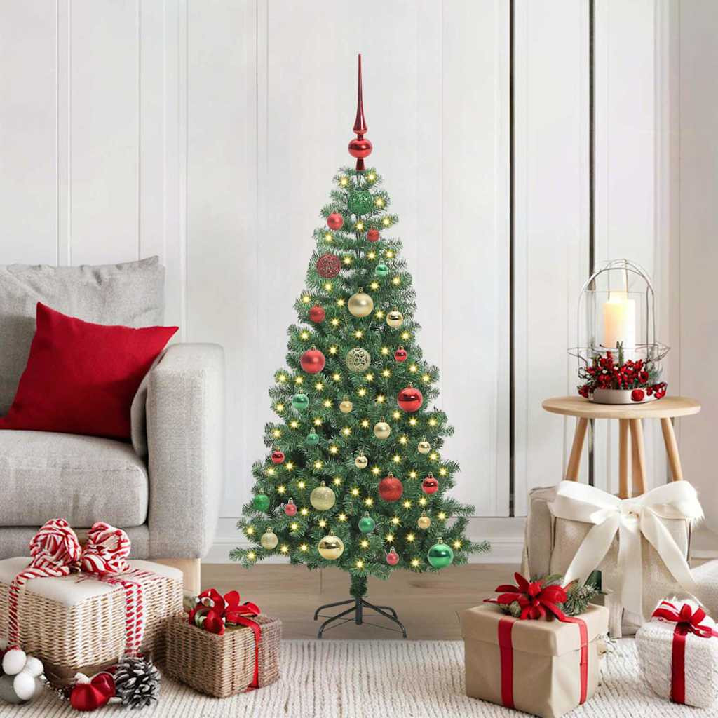 vidaXL Weihnachtsbaum Grün 120 cm PVC