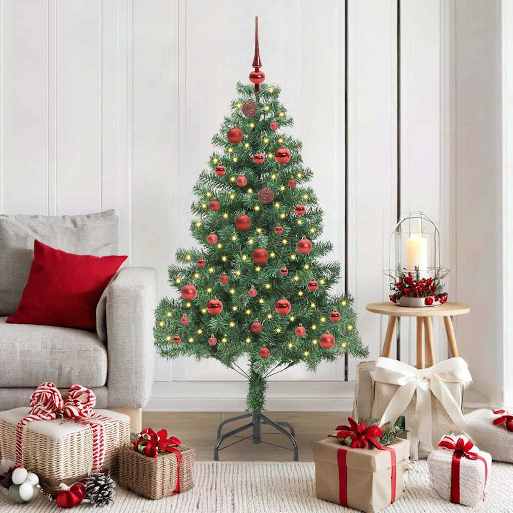 vidaXL Weihnachtsbaum Grün 150 cm PVC