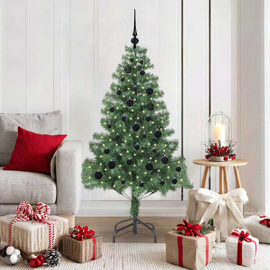 vidaXL Weihnachtsbaum Grün 150 cm PVC