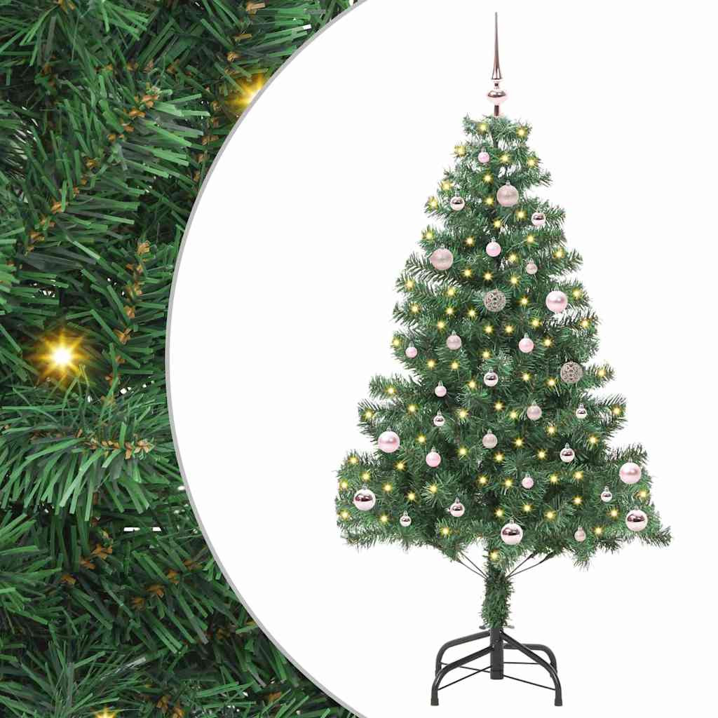 vidaXL Weihnachtsbaum Grün 150 cm PVC