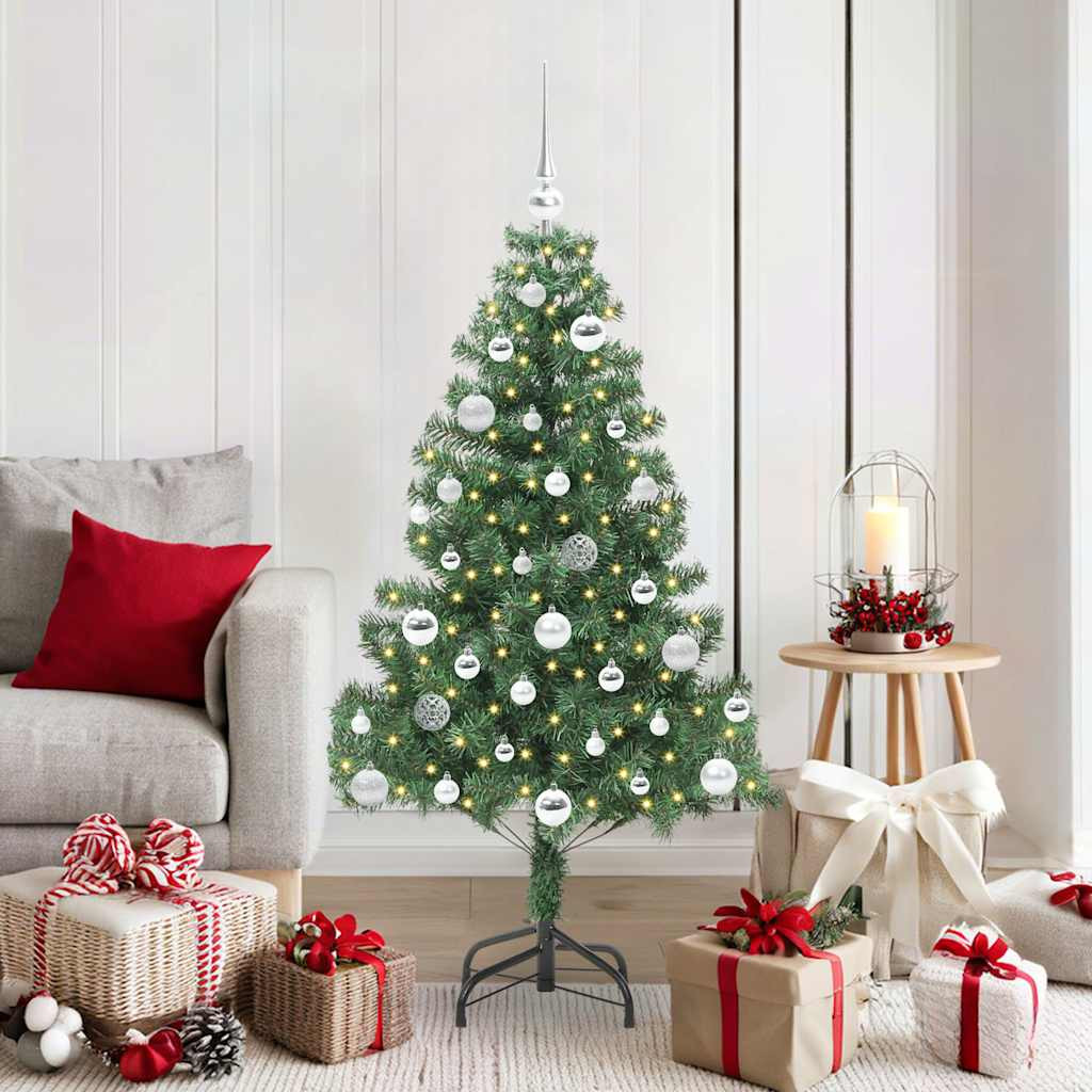 vidaXL Weihnachtsbaum Grün 150 cm PVC