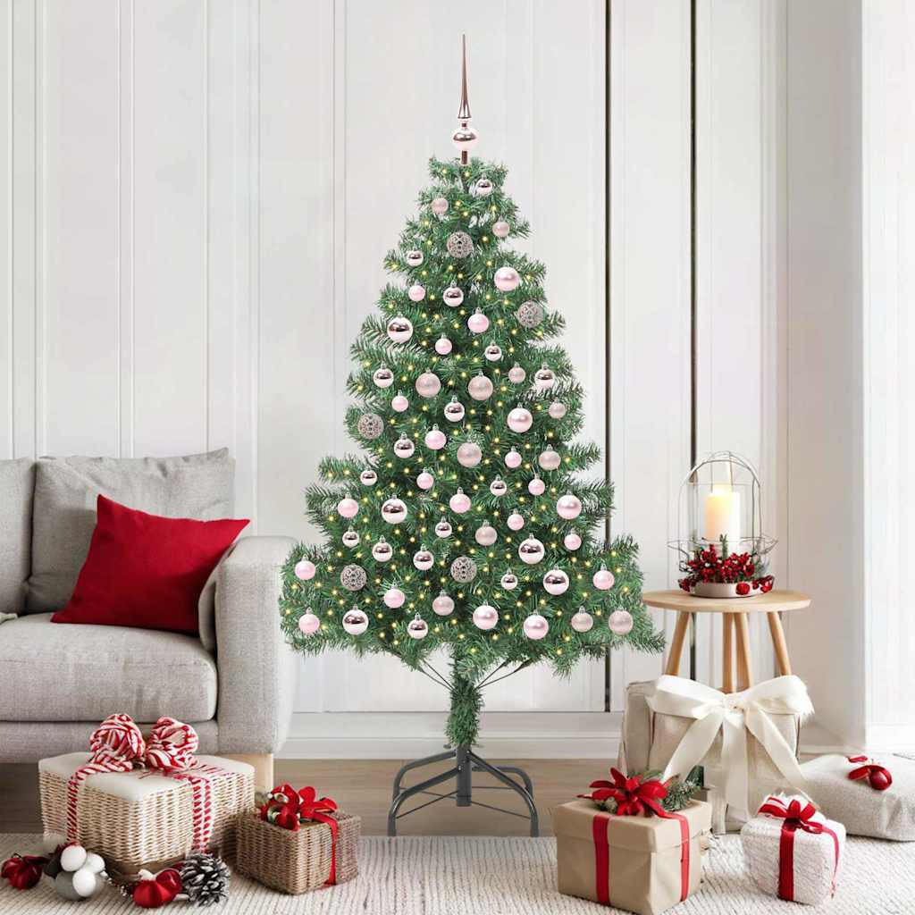 vidaXL Weihnachtsbaum Grün 180 cm PVC