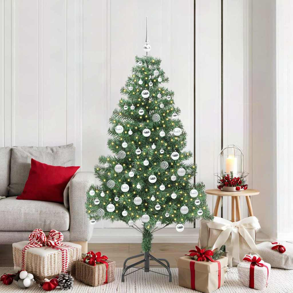 vidaXL Weihnachtsbaum Grün 180 cm PVC