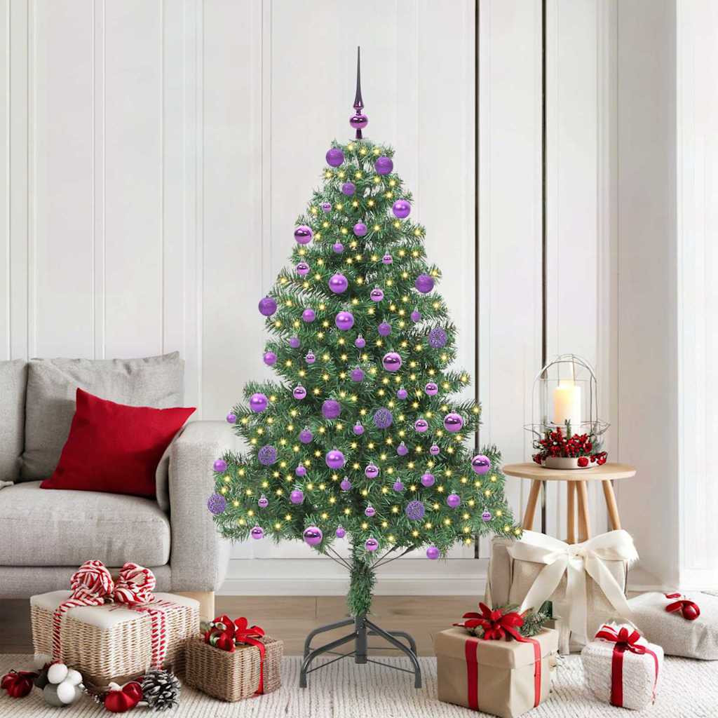vidaXL Weihnachtsbaum Grün 180 cm PVC