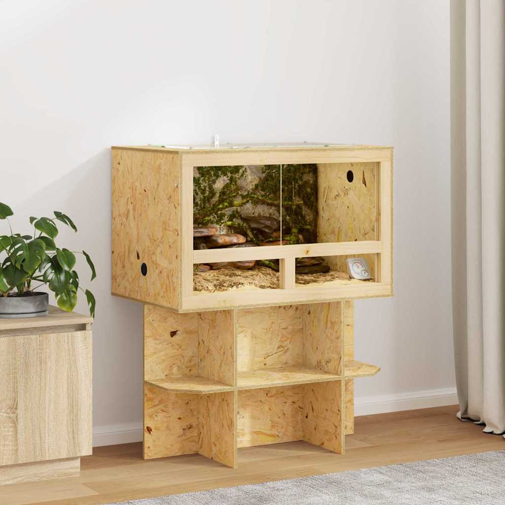 vidaXL Terrarium Braun 80 x 50 x 100 cm OSB