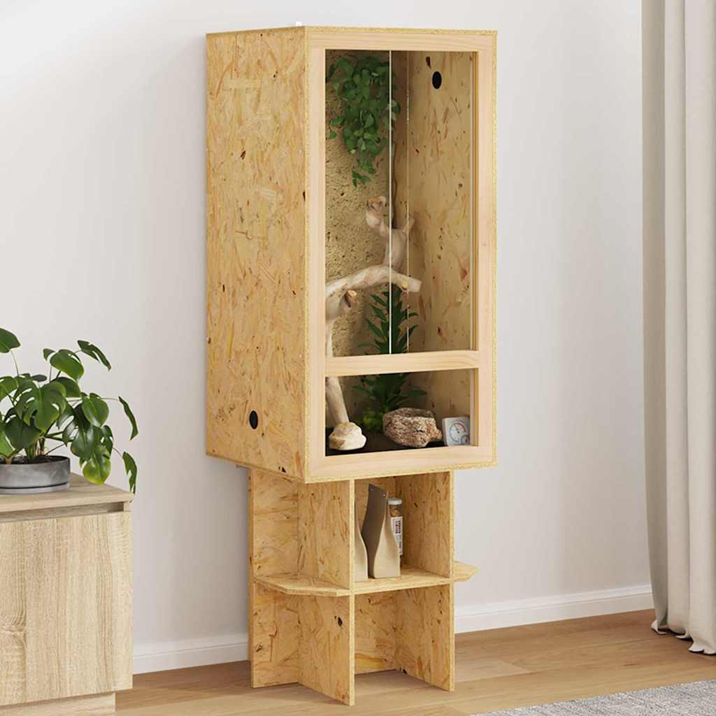 vidaXL Terrarium Braun 50 x 50 x 150 cm OSB