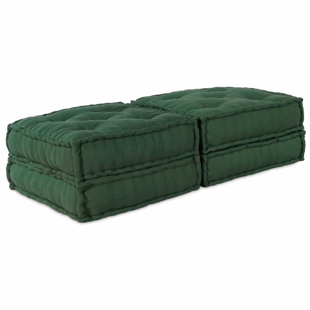 vidaXL Modulare Sofagarnitur 2 pcs Grün 140 x 70 x 36 cm Stoff