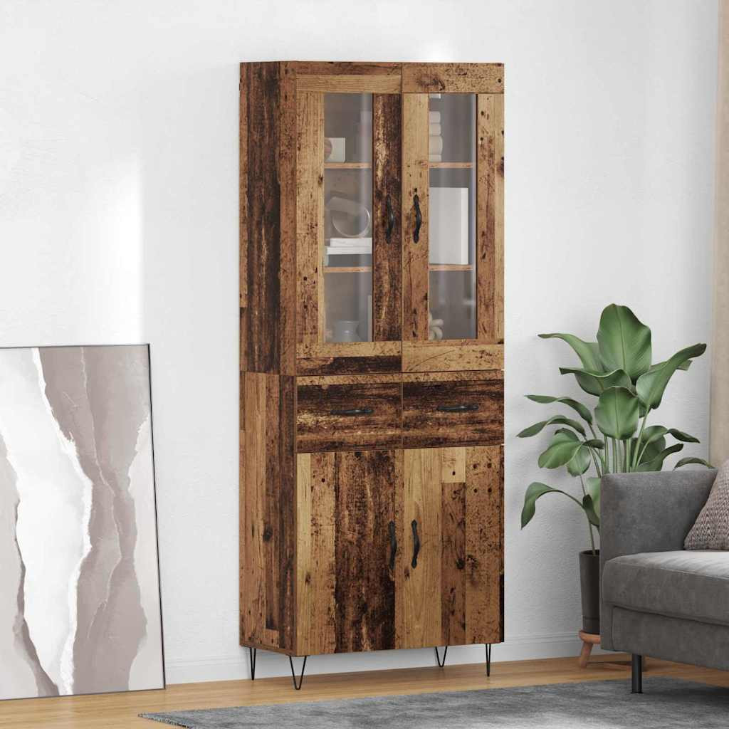 vidaXL Highboard Altholz 69,5 x 34 x 90 cm Holzwerkstoff