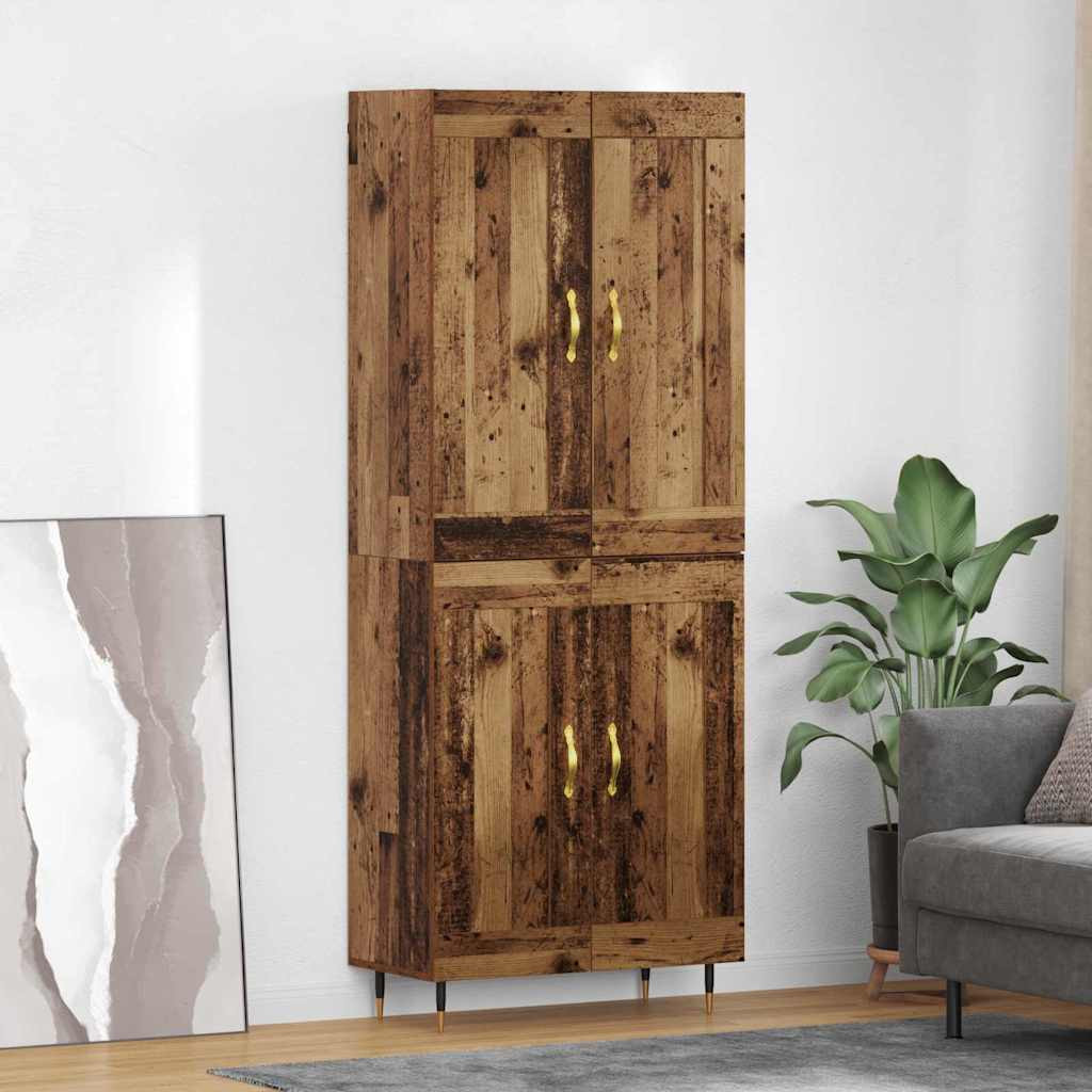 vidaXL Highboard Altholz 69,5 x 34 x 90 cm Holzwerkstoff