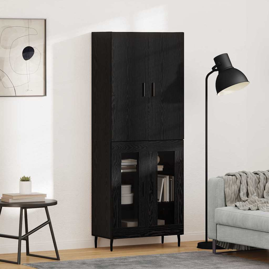 vidaXL Highboard 2 pcs Artisan-Eiche 69,5 x 34 x 180 cm Holzwerkstoff