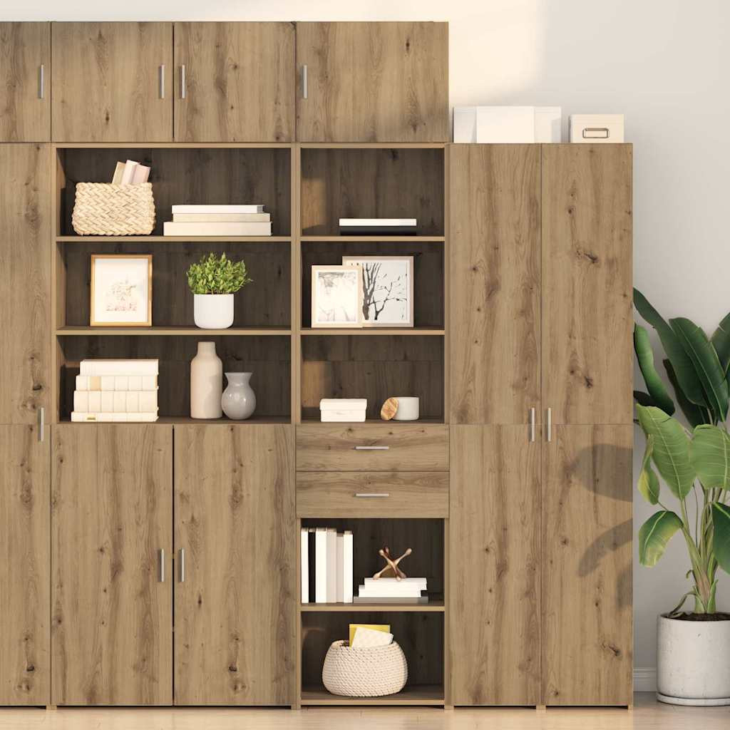 vidaXL Highboard Artisan-Eiche 50 x 42,5 x 225 cm Holzwerkstoff