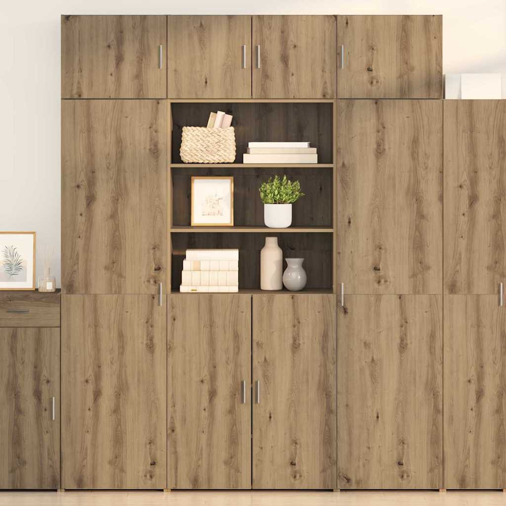vidaXL Aufbewahrungsschrank Artisan-Eiche 80 x 42,5 x 225 cm