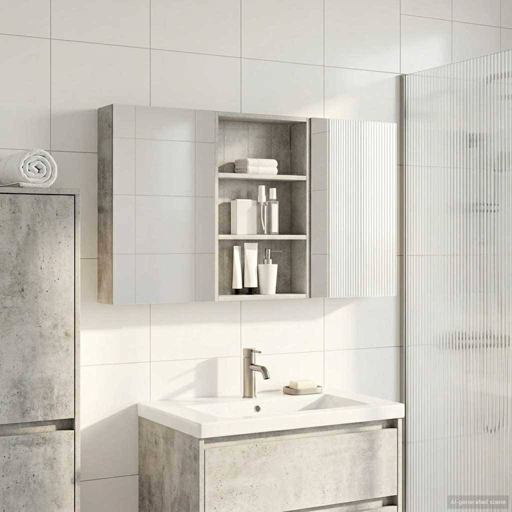 vidaXL Badezimmerschrank-Set 3 pcs 120 x 10,5 x 60,5 cm Holzwerkstoff