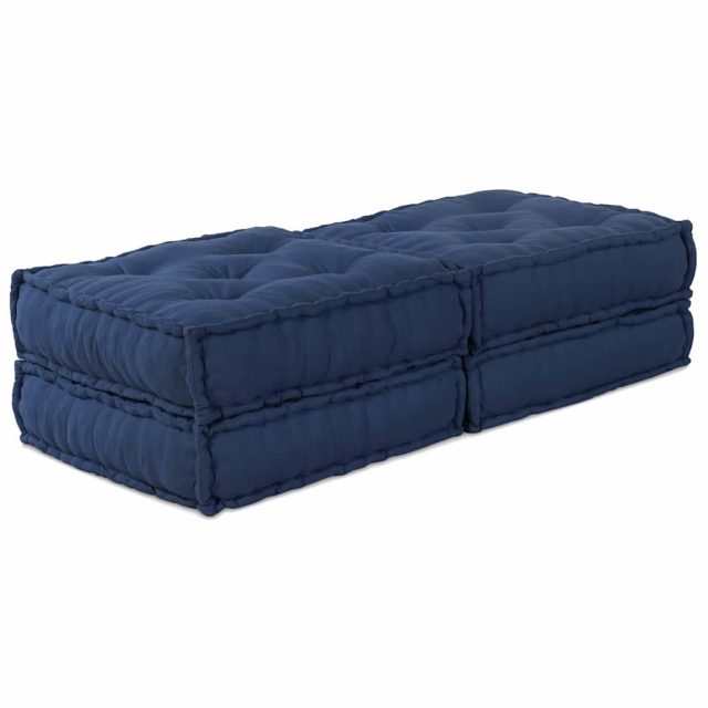 vidaXL Modulare Sofagarnitur 2 pcs Indigo 140 x 70 x 36 cm Stoff