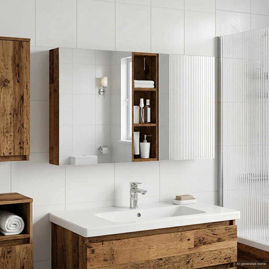 vidaXL Badezimmerschrank-Set 3 pcs 120 x 14,5 x 70 cm Holzwerkstoff