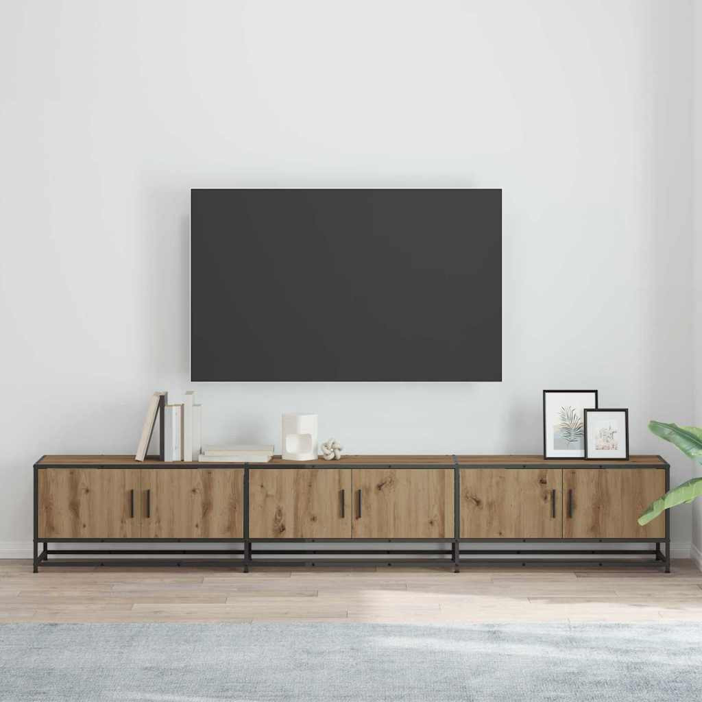 vidaXL TV-Einheiten 240 x 35 x 41 cm Artisan-Eiche Holzwerkstoff