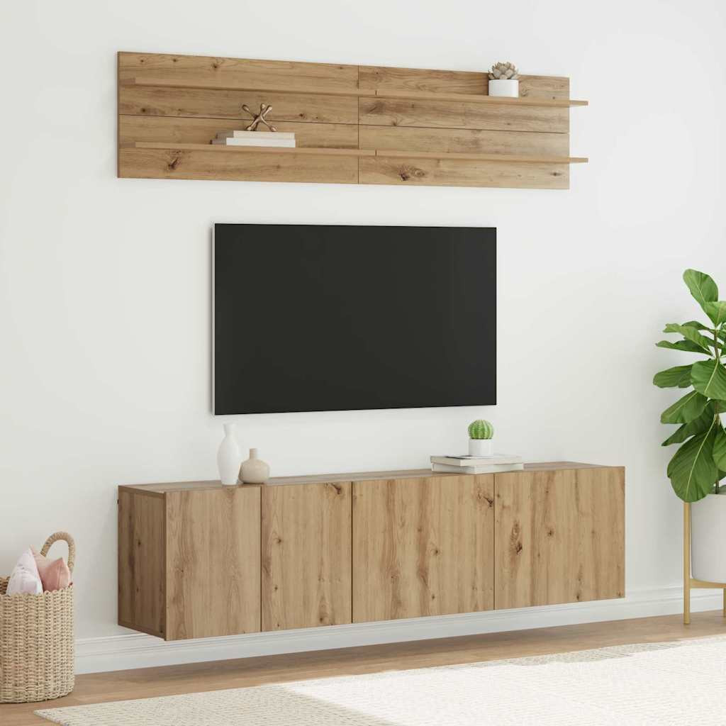 vidaXL TV-Einheiten 6 pcs Artisan-Eiche Holzwerkstoff