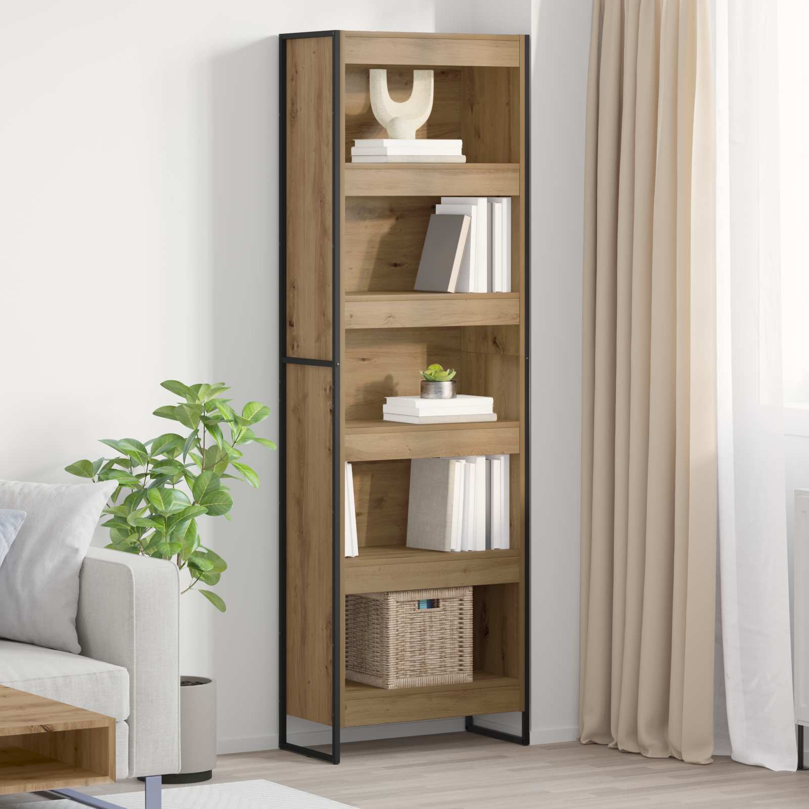 vidaXL Bücherregal 60 x 30 x 189,5 cm Holzwerkstoff