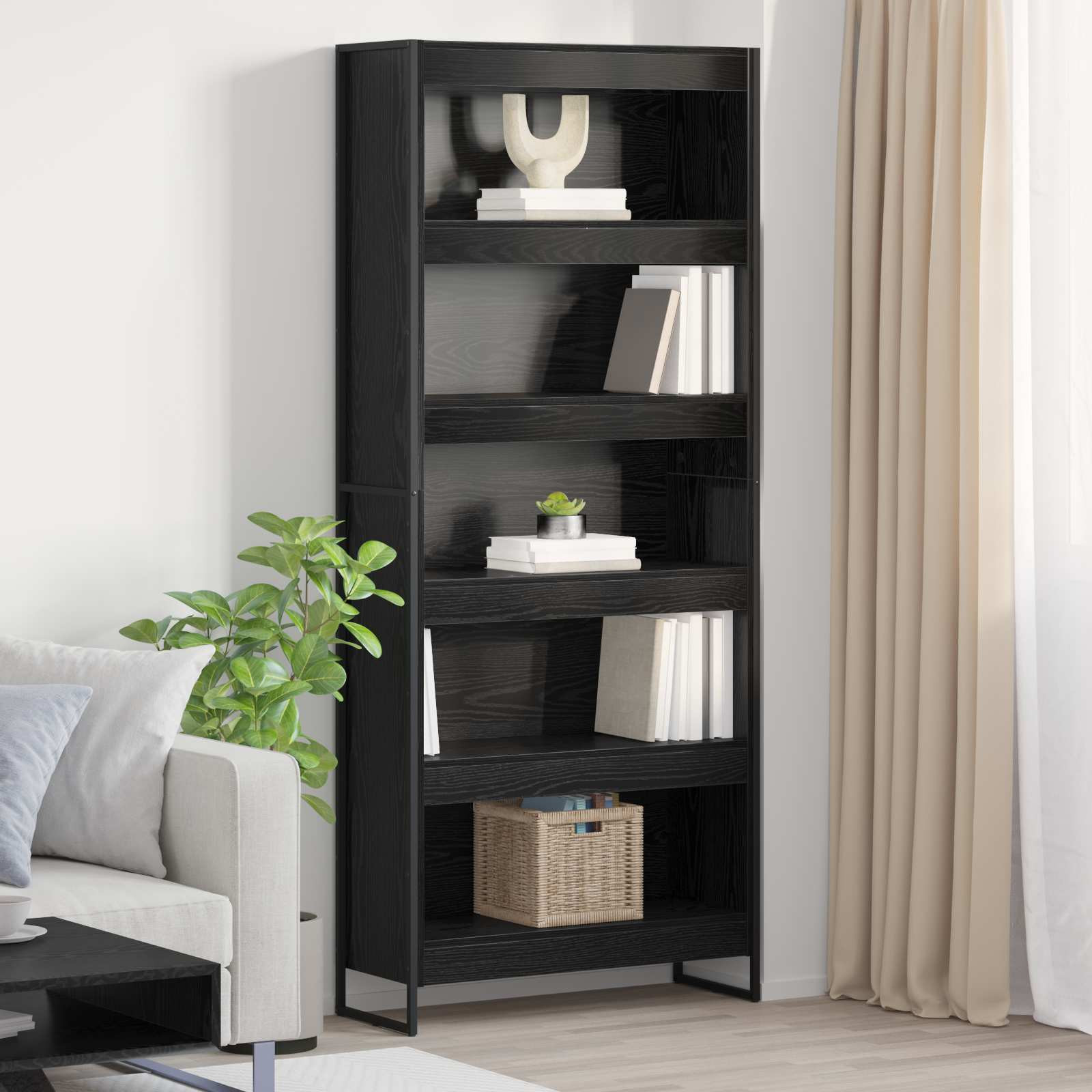 vidaXL Bücherregal 80 x 30 x 189,5 cm Holzwerkstoff