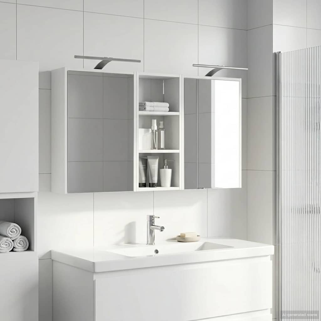 vidaXL Badezimmerschrank-Set 3 pcs 116 x 16 x 62,5 cm Holzwerkstoff