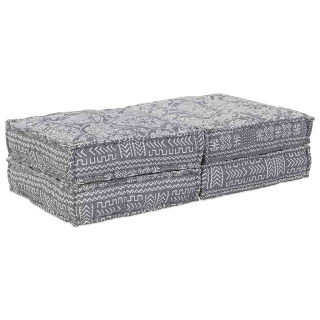 vidaXL Modulare Sofagarnitur 2 pcs Hellgrau 140 x 70 x 36 cm Stoff